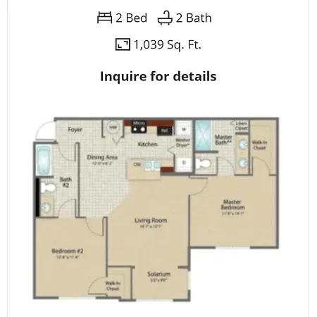 2 Master Bedrooms, Gated Community By Unf